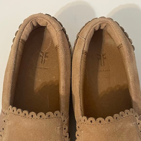 Frye Women’s Ivy Scallop Sneakers Slip On Shoe Pale Blush Size 6.5 M - Picture 6 of 17